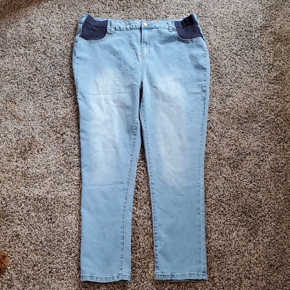 Boohoo Maternity under the bump skinny jeans sz 12 - Picture 5 of 14